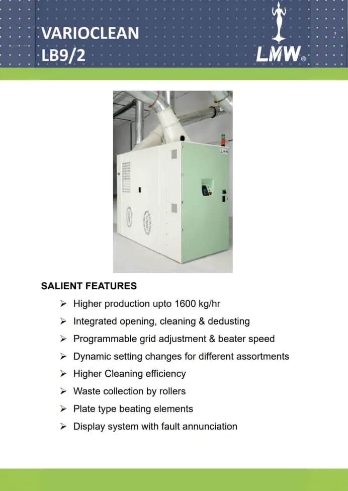 Varioclean LB 9/2 cover