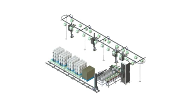 Q Pack - Cone Transport &amp; Packing System