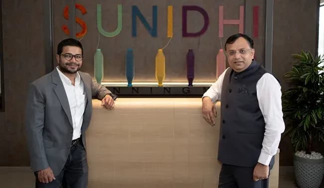 From left to right (Mr. Badal Bharatia, Managing Director, Sunidhi Spinning LLP, Mr. Mehul Patel, Managing Director, Sunidhi Spinning LLP)