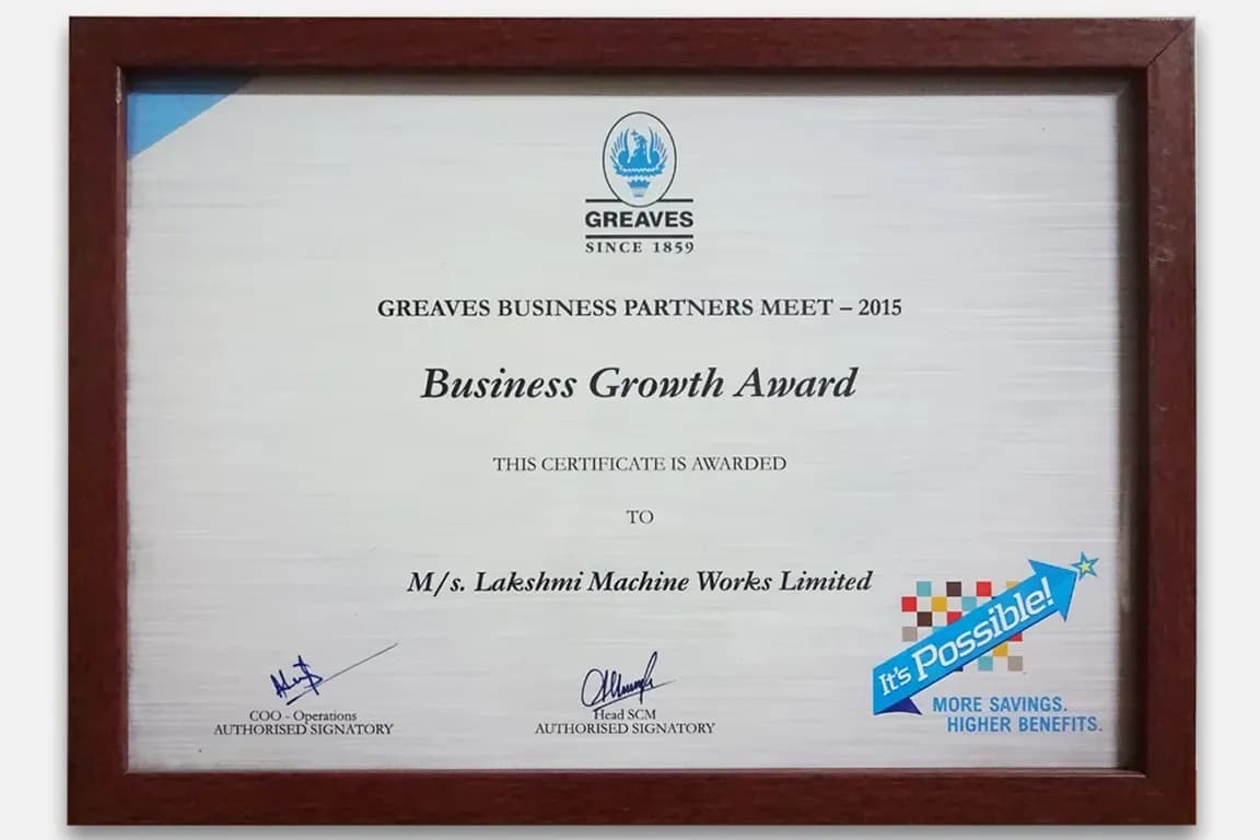 Business Growth Award 2015