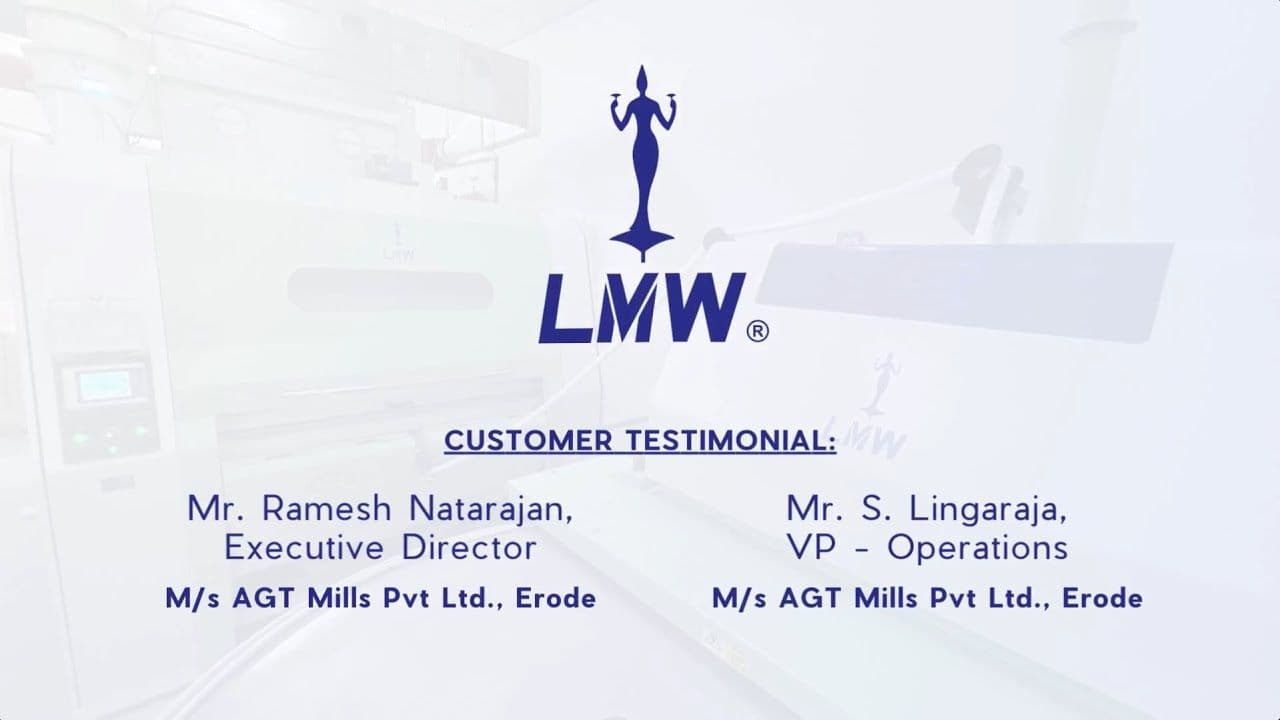 Revolutionizing Air Jet Spinning: AGT Mills' Journey with LMW Smart Preparatory Machines